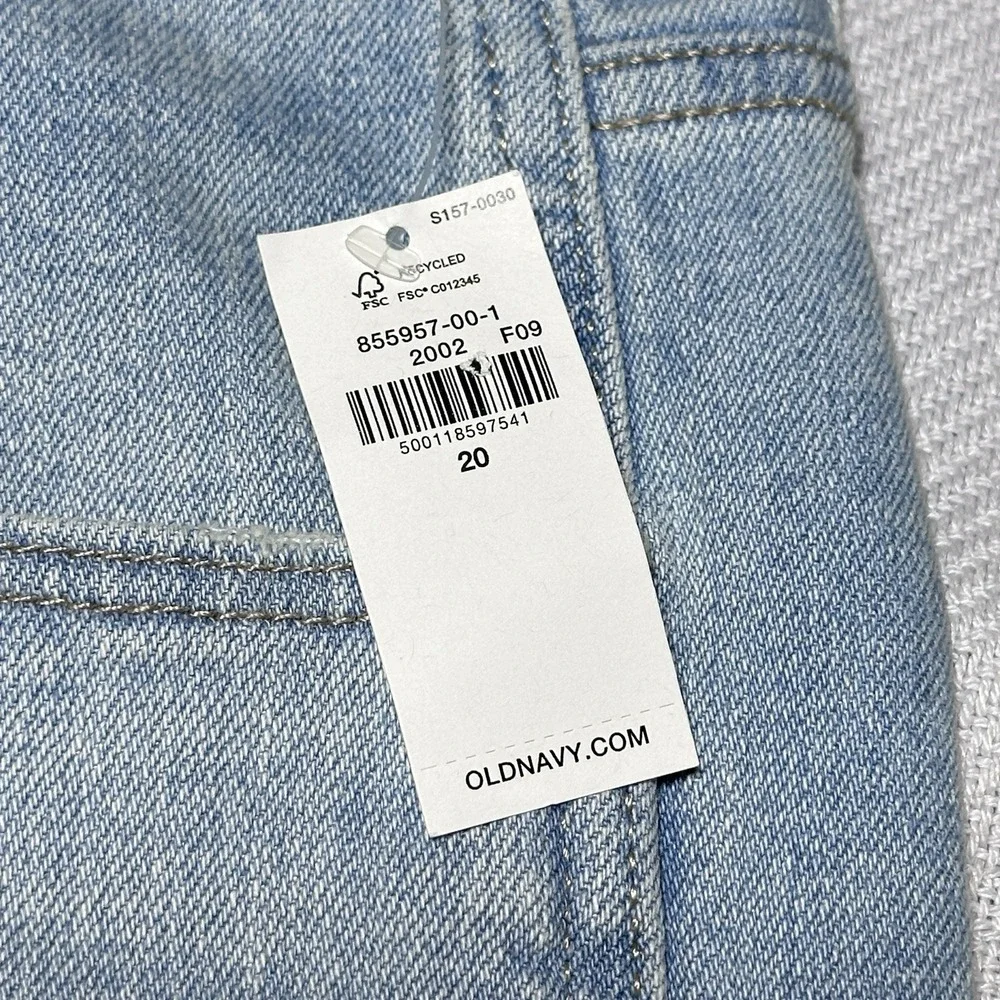 NEW Old Navy High Rise Vintage Cropped Flare Jeans Womens Size 20 Light Wash NWT